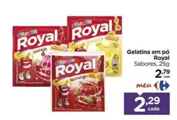 Carrefour Gelatina em pó Royal oferta