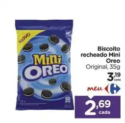 Carrefour Biscoito recheado mini oreo original oferta