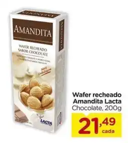 Carrefour Wafer recheado Amandita Lacta Chocolate oferta