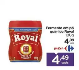 Carrefour Fermento em pó químico royal oferta