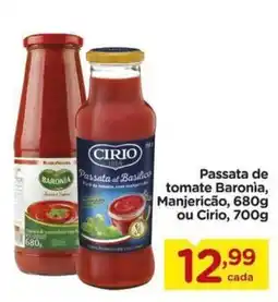 Carrefour Passata de tomate baronia, manjericão ou cirio oferta