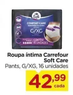 Carrefour Roupa íntima Carrefour Soft Care oferta