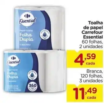 Carrefour Toalha de papel Carrefour Essential oferta