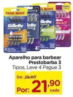 Carrefour Aparelho para barbear prestobarba 3 oferta