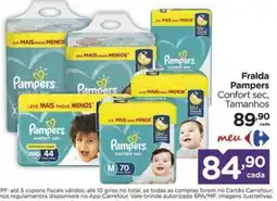 Carrefour Fralda Pampers Confort sec oferta