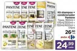 Carrefour Kit shampoo + condicionador Pantene oferta