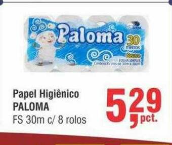 Higa Atacado Papel Higiênico Paloma oferta
