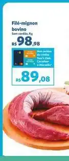 Sam's Club Bovino - filé-mignon bovino oferta