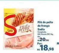 Sam's Club Sadia - filé de peito de frango oferta