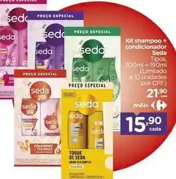 Carrefour Seda - kit shampoo + condicionador oferta