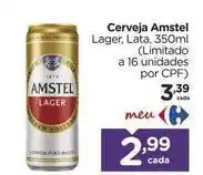 Carrefour Amstel - cerveja oferta
