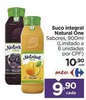 Carrefour Natural one - suco integral oferta