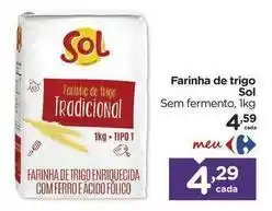 Carrefour Sol - farinha de trigo oferta