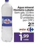 Carrefour Monteiro - agua mineral oferta