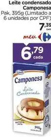 Carrefour Camponesa - leite condensado oferta
