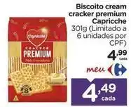 Carrefour Capricho - biscoito cream cracker premium oferta