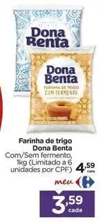 Carrefour Dona benta - farinha de trigo oferta