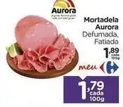 Carrefour Aurora - mortadela oferta