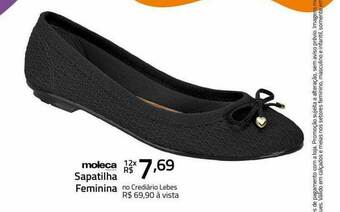 Moleca Sapatilha Feminina
