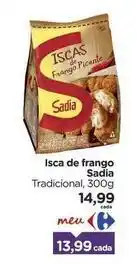 Carrefour Sadia - isca de frango oferta