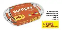 Carrefour Sempre limpo - conjunto de assadeira de vidro oferta