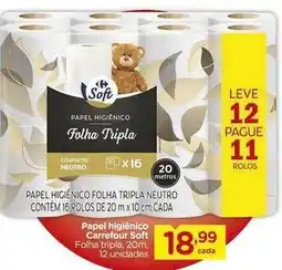 Carrefour Soft - papel higiênico oferta