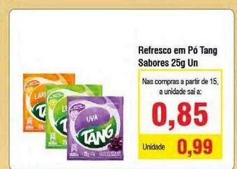Spani Atacadista Refresco Em Pó Tang Sabores oferta