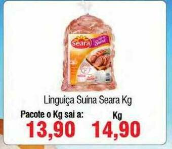 Spani Atacadista Linguiça Suina Seara Kg oferta