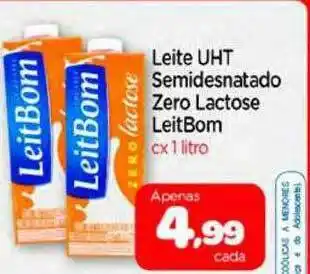 Leite Uht Semidesnatado Zero Lactose Leitbom