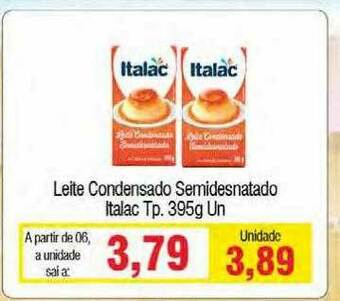 Spani Atacadista Leite Condensado Semidesnatado Italac Tp oferta