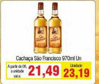 Spani Atacadista Cachaça São Francisco oferta