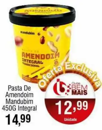 Supermercado Bem Barato Pasta De Amendoim Mandubim Integral oferta