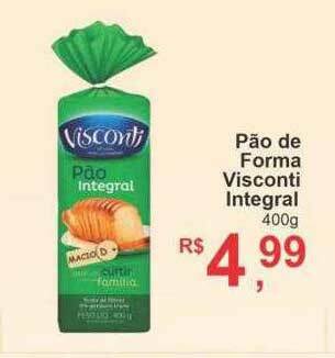 Supermercado Lavapés Pão De Forma Visconti Integral oferta