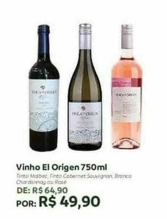 Hiperideal Supermercados Vinho El Origen oferta