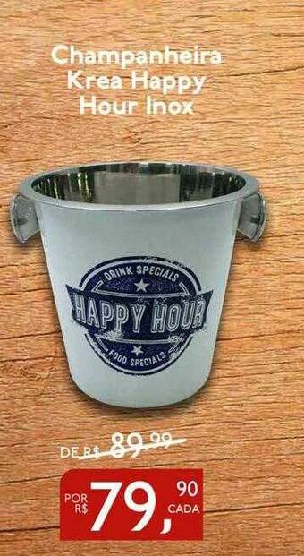 Perini Champanheira Krea Happy Hour Inox oferta