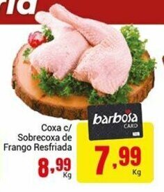 Barbosa Supermercados Coxa c/ Sobrecoxa de Frango Resfriada 1kg oferta