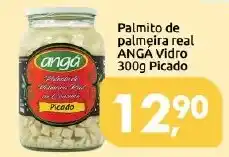 Palmito de palmeira real anga vidro picado