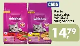 Supermercados Nori Ração para gatos WHISKAS Sabores oferta