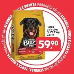 Supermercados Nori Ração para cães buzz 15kg carne oferta
