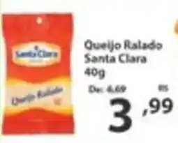 Del Moro Supermercados Queijo Ralado Santa Clara oferta