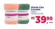 Manta Lisa Camisa Casal Várias Cores