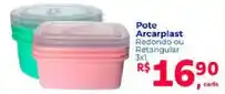 Supermercados Mateus Pote arcarplast redondo ou retangular oferta