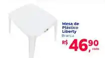 Supermercados Mateus Mesa de Plástico Liberty Branca oferta