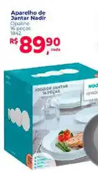 Supermercados Mateus Aparelho de Jantar Nadir Opaline oferta