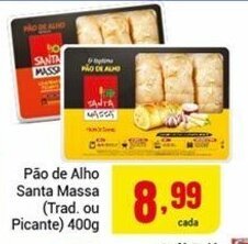 Barbosa Supermercados Pao de Alho Santa Massa 400g oferta