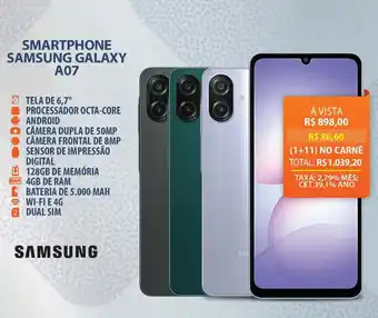 Smartphone samsung galaxy a07