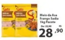 Del Moro Supermercados Meio da Asa Frango Sadia oferta