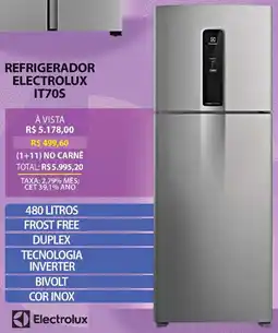 Lojas Cem Refrigerador Electrolux IT70S oferta