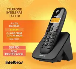 Lojas Cem telefone intelbras ts3110 oferta