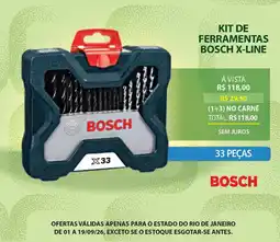 Lojas Cem kit de ferramentas bosch x-line oferta